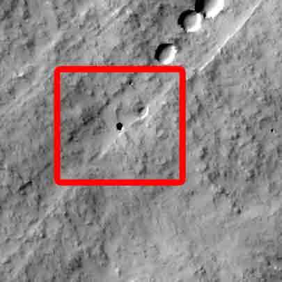 發(fā)現(xiàn)的火星洞穴(資料圖片) 發(fā)現(xiàn)的火星洞穴(資料圖片)